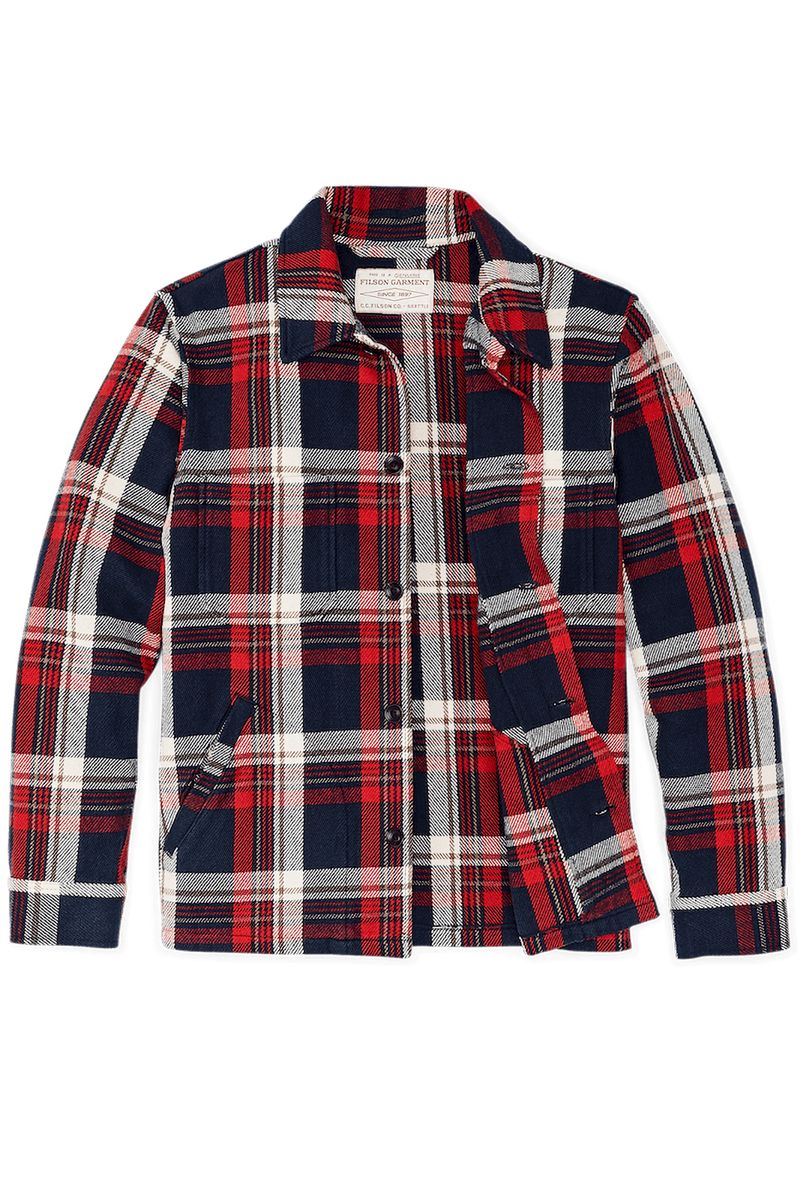 Filson | Deer Island Ranch Coat - Navy Red Multi Plaid - Men's ...