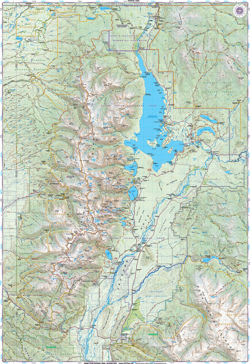 Beartooth Publishing | Grand Teton National Park Map - Jackson Hole ...